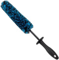 VIKING Wheel Barrel Brush Set, Cleaning Brush for Wheels and Car Detailing Kit, Includes Slim and Regular Diameters, 16 Inch Length, Teal, 2 Pack
