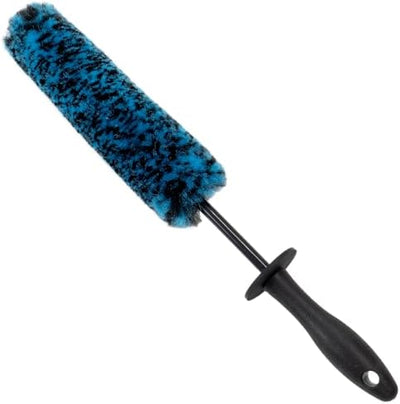 VIKING Wheel Barrel Brush Set, Cleaning Brush for Wheels and Car Detailing Kit, Includes Slim and Regular Diameters, 16 Inch Length, Teal, 2 Pack