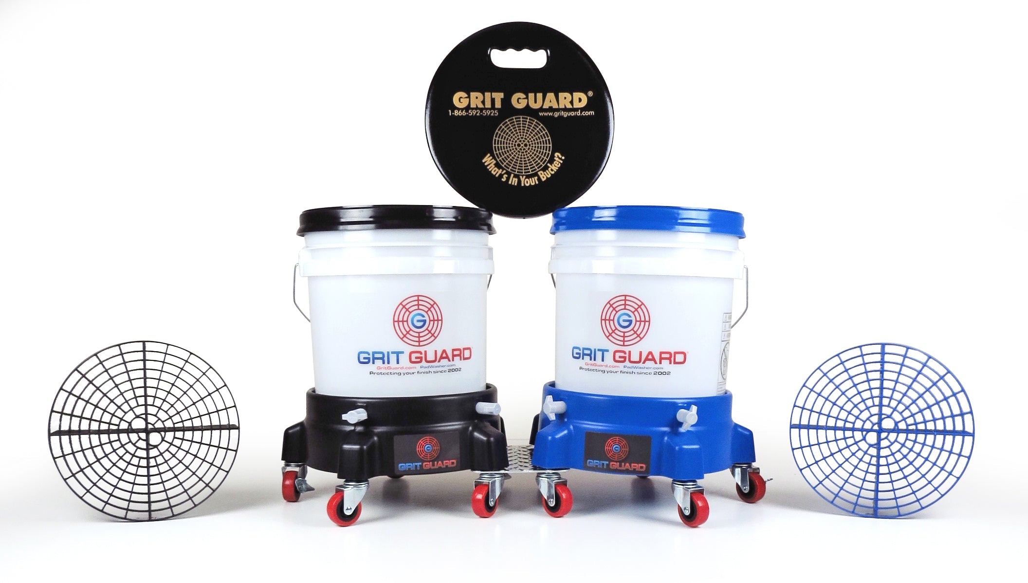 Dual Grit Guard Washing System with Bucket Dolly